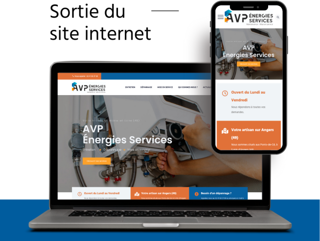 Site internet AVP énergies services